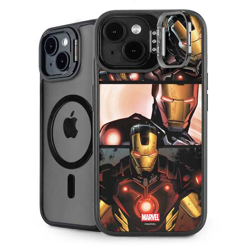 Marvel Iron Man Three Panel iPhone 13 Kickstand Case